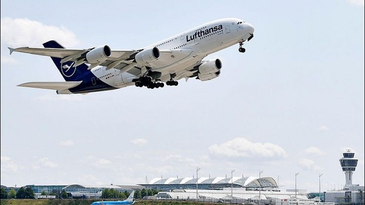Airbus A380 Lufthansa Start in Muc